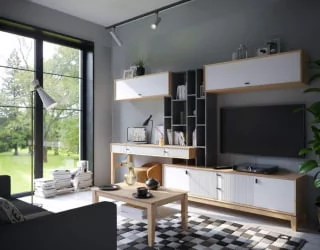 Тумба 1800 Бари ЛД 698.020.000 Дуб Золотой Белый