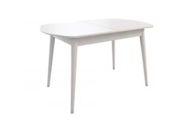 Раздвижной овальный стол Сальса Белый