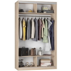 Шкаф-купе B-220х135х60-3(ДСС-Белый-D8D8)