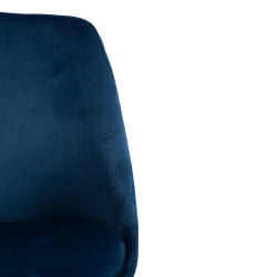 Стул ТУЛИП СОФТ (мод. 74) вельвет/дерево , 54 х 47 х 83 см , синий (ХЛР 63)/натуральный / TULIP SOFT (mod. (HLR