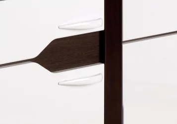 Комод Ронда №311 Венге Белый глянец