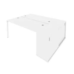 Рабочая станция с опорным шкафом-купе Metal System Б.РС-СШК-1.4 Белый