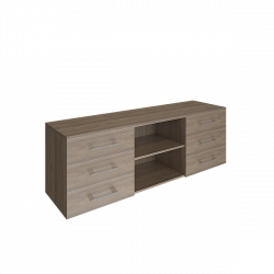 Тумба модульная трехсекционная YALTA LT-TS 3.1 Вяз Благородный