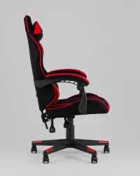 Кресло спортивное TopChairs Shadow ткань черно-красный