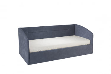 Кровать  0.9 Альба (Софа) КМ.S-16 топаз (велюр)