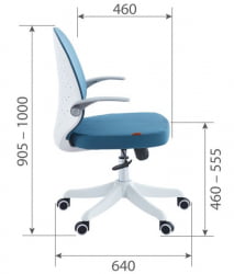 Детский стул CHAIRMAN CH107 ткань голубой (M)