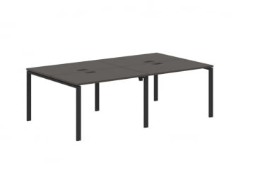 Бенч-система 4-местная ЕДИС ЕУВСТ 2313 Мокко Черный / EDIS EUWST