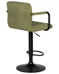 Стул барный ДОБРИН КРУГЕР АРМ БЛАCК (зеленый вельвет (ЛАР-Е2041-7)) 2 шт / DOBRIN KRUGER ARM BLACK (LAR-E2041-7))