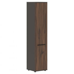 Шкаф-колонка с глухой дверью ЕДИС ЕХCС 42.1 Дуб Денвер темный Черный Мокко / EDIS EHCS