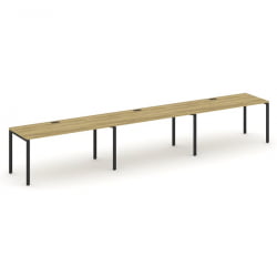 Рабочая станция на 3 места CONCEPT CN.ORS-008 Дуб Винченцо Черный