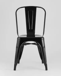 Стул TOLIX с высокой спинкой Черный глянцевый