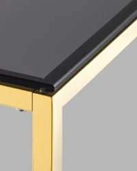 Консоль ТАУН 115x30 Золото (стекло smoke)