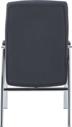 Кресло для посетителей Еверпроф Ситй Экокожа Черный / Everprof City