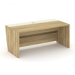 Стол руководителя прямой без тумбы Corner COR.SR-18 Гикори Песочный Ваниль