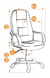 Кресло руководителя СН747 бежевый-12