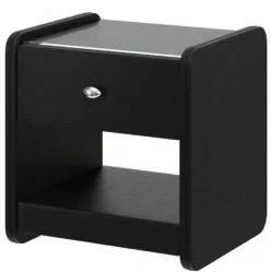 Тумба прикроватная с 1 ящиком №2 Черная