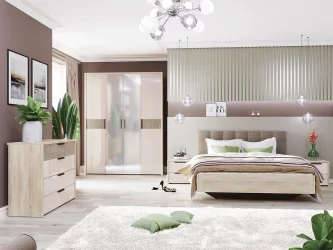 Модульная спальня Кашемир набор №3 Дуб Кронберг/Кашемир