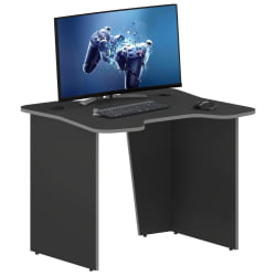 Компьютерный стол с надстройкой SKILLL SKL 100CB антрацит/металлик