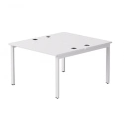 Бенч-система на 2 места на металлокаркасе, опоры 90 гр Everprof EVO 254S018 Белый