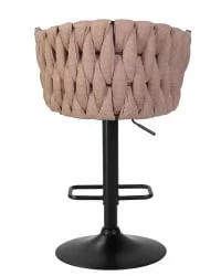 Стул барный DOBRIN LEON Коричневая ткань LAR 275-3