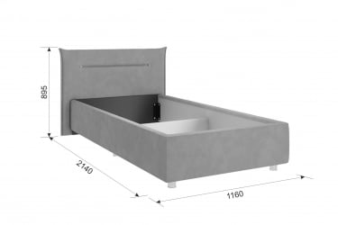Кровать с подъёмным механизмом Квест с подъем. механизмом ZP.KM0.9-03 персик (велюр)