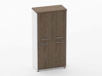 Шкаф 3 широкий закрытый, 4 двери Дека 10.16.121 Дуб Верцаска/Белый / Deka
