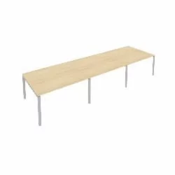 Переговорный стол (3 столешницы) Metal System Б.ПРГ-3.3 Акация/Серый