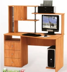 Компьютерный стол с ящиками SN 05.13 Ольха русская