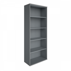 Стеллаж высокий широкий Рива А.СТ-1 Клен/Металлик / Riva