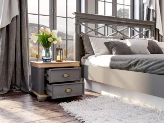 Спальный гарнитур Амели №13 Оникс серый