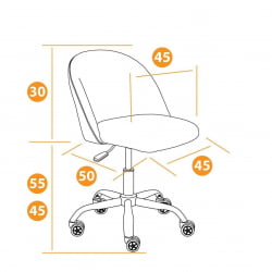 Компьютерное кресло MELODY флок , бордовый, 10