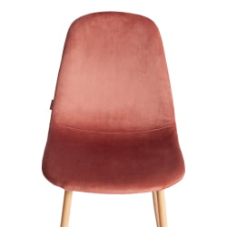 Стул БРЕЕЗЕ (мод. ДЖСC-58) Велюр/металл , 44 х 53 х 86 см, Корал (коралловый) ХЛР44 / натуральный / BREEZE (mod. JSC-58) Coral HLR44