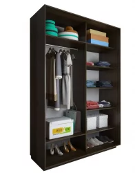 Маленький шкаф-купе Акцент-Вера КР 1200х600  Дуб молочный