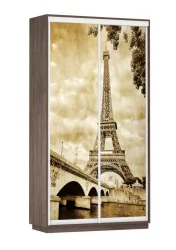 Шкаф-купе двухдверный Экспресс Дуо 1200х2400h Париж/Венге