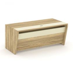 Стол руководителя прямой без тумбы Corner COR.SR-18 Гикори Песочный Ваниль