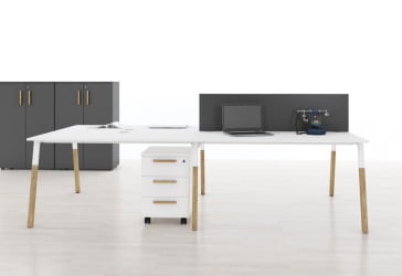 Рабочая станция Forta FWST 1513 Белый премиум Дуб Гамильтон