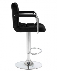 Стул барный DOBRIN KRUGER ARM (черный велюр (MJ9-101)) 2 шт