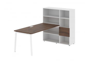 Рабочая станция EDIS ELRST 1217 Дуб Денвер темный Белый Белый