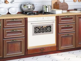 Тумба кухонная 400 с 3 ящиками (4) Кантри ЛД 235.034.000 Ноче Таволато