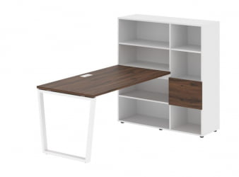 Рабочая станция ЕДИС ЕВРСТ 1215 Дуб Денвер темный Белый Белый / EDIS EVRST