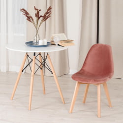 Стул CINDY SOFT (mod. C1021F1) Коралловый (HLR 44)/натуральный