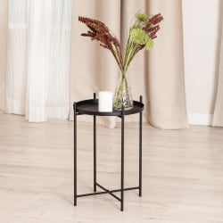 Столик журнальный TAVETT / 1 шт. в упаковке металл, 37,6*37,6*52 см, черный