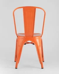 Стул ТОЛИКС с высокой спинкой Оранжевый глянцевый / TOLIX