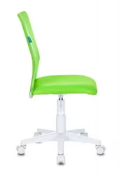Кресло детское Бюрократ KD-9 (пластик белый) Салатовый