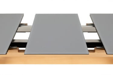 Стол раскл. Нарвик Glass 120-150 Automatic Natur/Dark matte glass