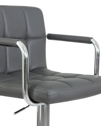 Стул барный DOBRIN KRUGER ARM (серый) 2 шт