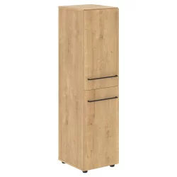 Шкаф колонка с 2-мя глухими малыми дверьми ЛОФТИС ЛМC 40.4 Дуб Бофорд / LOFTIS LMC