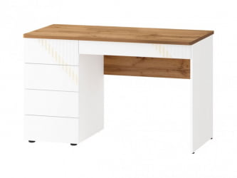 Письменный стол с ящиками Монако 903.24 Дуб Вотан / Белый шпон / Альпийский белый