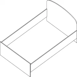 Кровать Проспект Гм.КРО-12 вишня