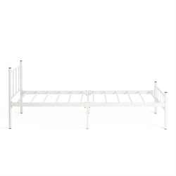 Односпальная кровать ROWENTA (mod. 9177) металл, 90*200 см (Single bed), White (белый)
